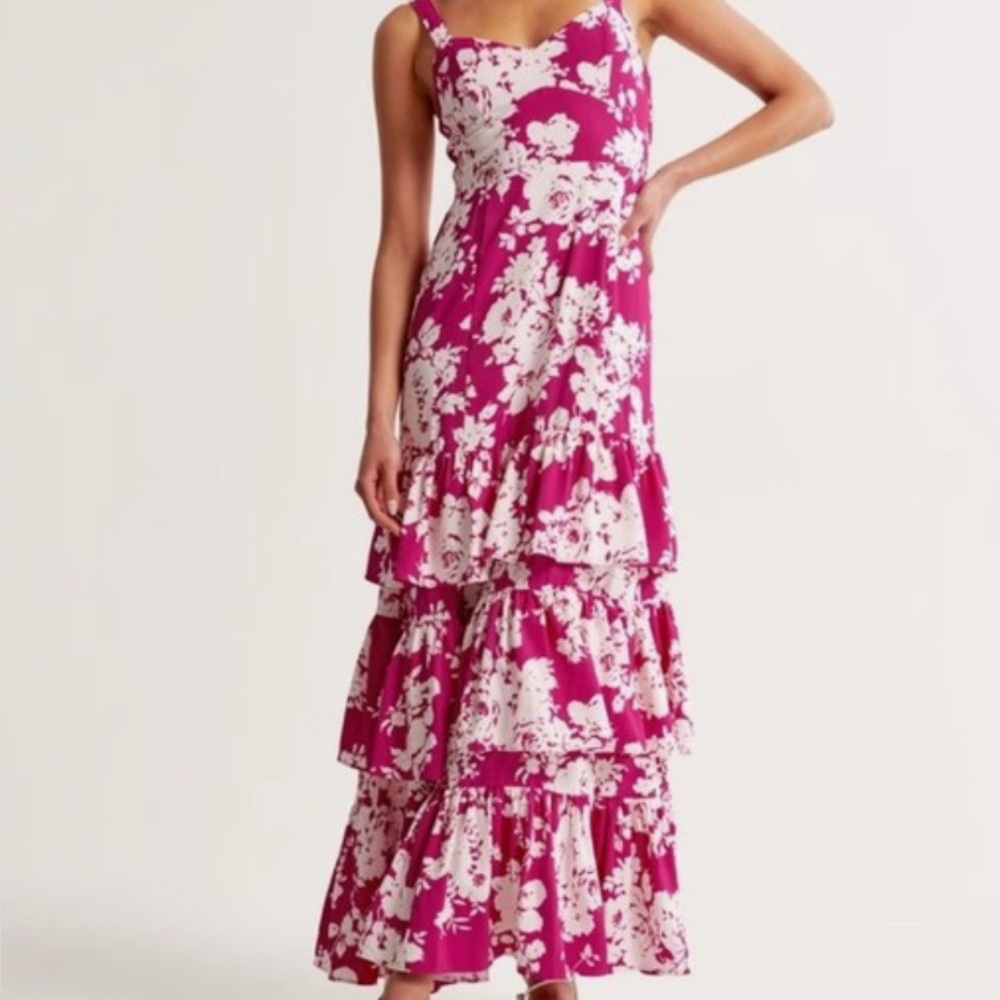 Abercrombie tiered maxi dress